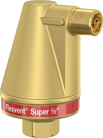 Flamco Flexvent Super Luftudlader 1/2" 10Bar 120°C automatisk Flamco Flexvent Super Luftudlader 1/2" 10Bar 120°C automatisk
