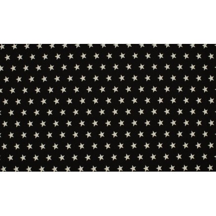 Diverse Minimals Bomullspoplinstoff Print 169 Star Black/White 145cm 50cm Diverse Minimals Bomullspoplinstoff Print 169 Star Black/White 145cm 50cm