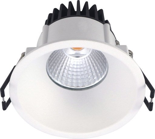 Nordtronic Velia downlight, 10,9W/4000 LED, rund, matt hvit