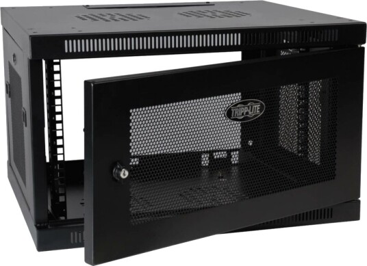 Eaton Tripp Lite Series 6U Wall Mount Rack Enclosure Server Cabinet Switch Depth Deep Rack Skap Veggmonterbar Svart 6U 19"