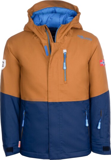 TrollKids Kids Hallingdal Jacket   BRONZE/NAVY   164