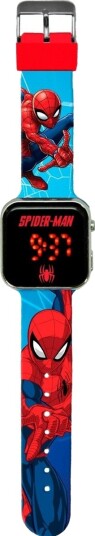 Digital Led Klokke For Barn Spiderman Spider Man / Spd4987