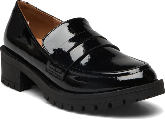 Bianco Biapearl Simple Penny Loafer Patent Aquarius - Black - 36 Bianco Biapearl Simple Penny Loafer Patent Aquarius - Black - 36