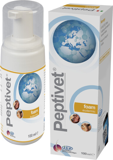 Peptivet Foam skum for hud til hund og katt 100 ml