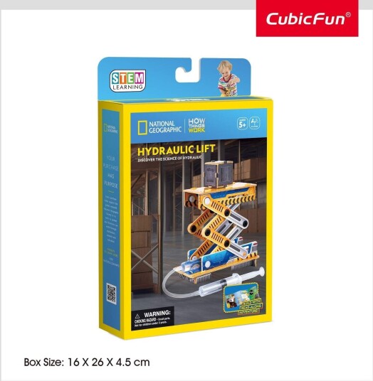 3D Hydraulic Lift Puzzle National Geographic Edition