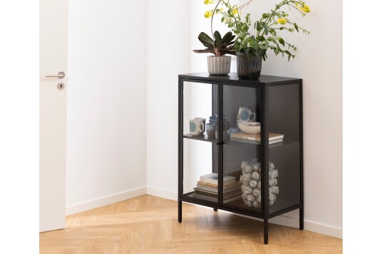 Crabtree Vitrineskap 98,7 cm Sort