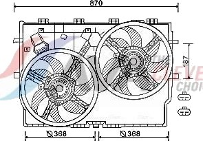 Kjølevifte AVA COOLING SYSTEMS FT7586