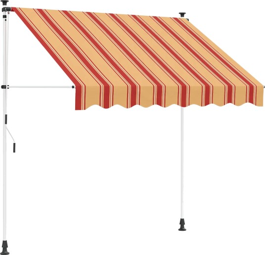 Manuell utskiftbar markise Flerfarget 350 x 115 x 300 cm Manuell utskiftbar markise Flerfarget 350 x 115 x 300 cm