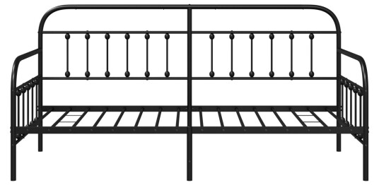 Dagbed Ramme Svart 107x203 cm Stål