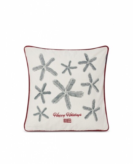 Spruce Stars Putetrekk 50 x 50 cm Fløyel Hvit/Grønn/Rød