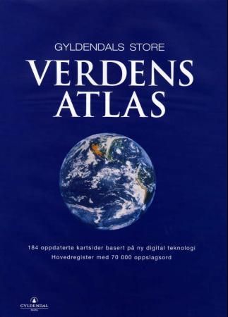 Gyldendals store verdensatlas (Innbundet) Pent brukt bok uten markeringer