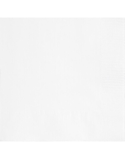 Unique 20 stk Hvite Servietter 33x33 cm 3102