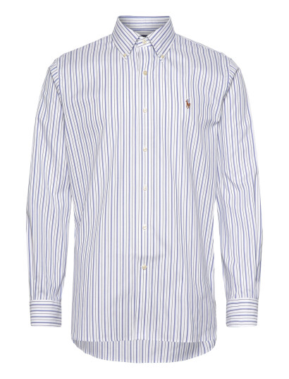 Polo Ralph Lauren Custom Fit Striped Pinpoint Oxford Shirt White 40.5 Polo Ralph Lauren Custom Fit Striped Pinpoint Oxford Shirt White 40.5