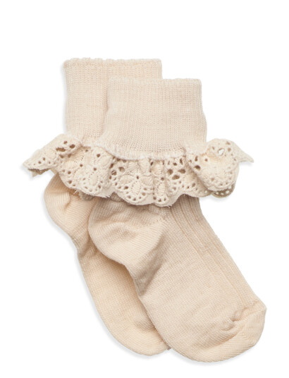 MP 59045 Lea Lace Sokker Ecru 17 18