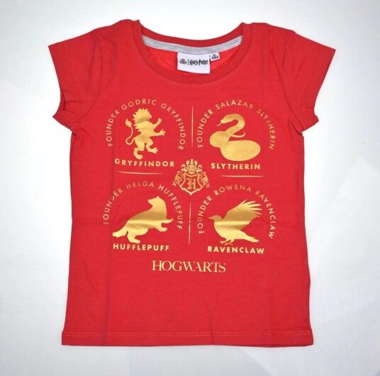 Harry Potter T-skjorte Gold Metallic - 116 / 6 år - Barn - 100% bomull