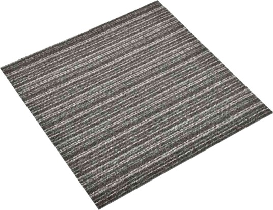 Teppe 20 pcs Stripet antrasitt 50 x 50 cm 100% Polypropylen Teppe 20 pcs Stripet antrasitt 50 x 50 cm 100% Polypropylen