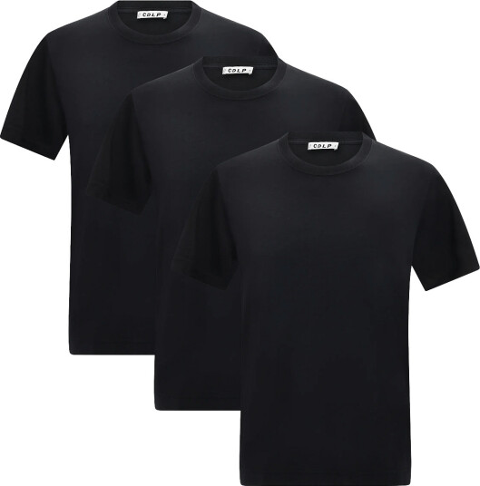 CDLP 3 X  Midweight T Shirt   Black   Black   L