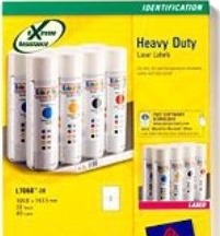 Avery Heavy Duty Laser Labels Hvit Laser 20 Stykker