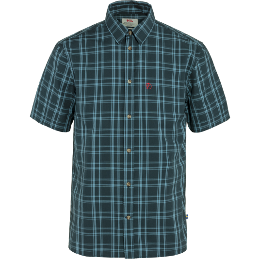 Fjellreven Men"s Övik Lite Shirt Short Sleeve Dark Navy-Dawn Blue L