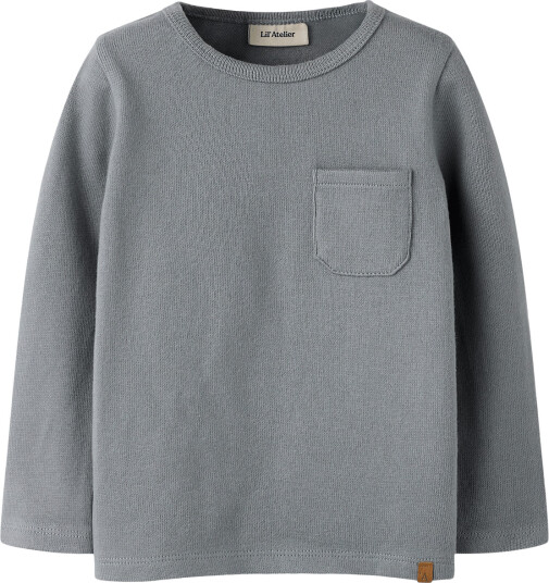 Lil"Atelier Nmmthoro Hen Ls Slim Top Lil   Grey   104