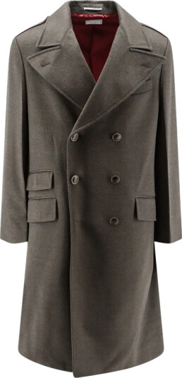 Brunello Cucinelli Herre Frakker Brun XL,