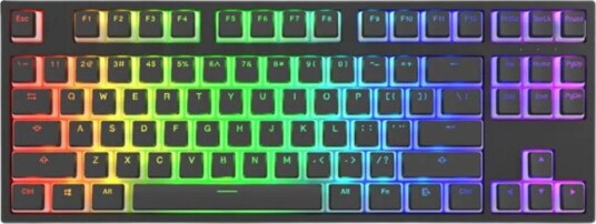 Dark Project Pro KD87A Pudding Gateron RGB Optisk Gamingtastatur Rød