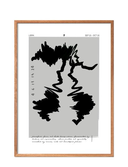 Poster & Frame Libra - Multi/patterned - 42X29.7CM