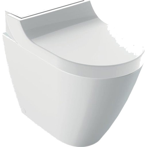 Geberit AquaClean Tuma Comfort dusjtoalett, hvit glass/hvit