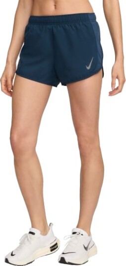 Nike Fast Tempo Running Shorts Dame Armory Navy/Reflective Silver L