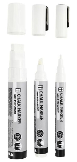 Cc Fargepenner Hvite - 3-pakning