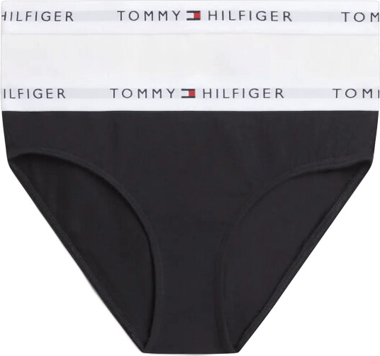 Tommy Hilfiger 2 Pack Cotton Bikini Black 128 140