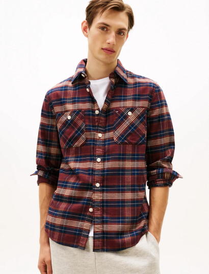 Tommy Hilfiger Flannel Tartan Pocket Rf Shirt - Multi/patterned - XXL