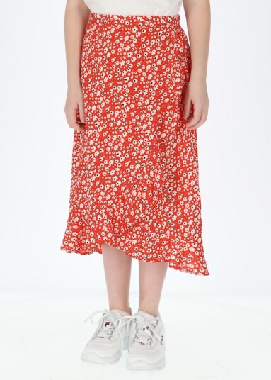 Seaside Sankt Claud Long Skirt Jr Red Flower 160 Skjørt