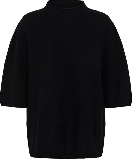 Soaked Slsida Seamless Rollneck Ss Black L
