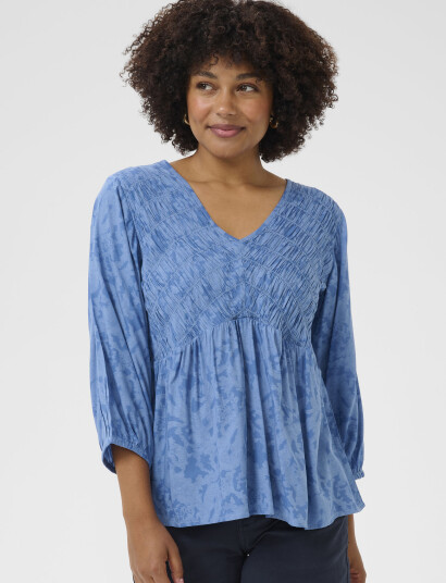 Cream Crtiah Smock Blouse - Blue - 36 Cream Crtiah Smock Blouse - Blue - 36