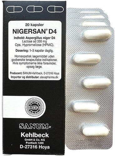 Sanum Nigersan kapsler D4 20 kapsler Sanum Nigersan kapsler D4 20 kapsler