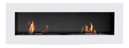 Scandiflames Murus 1600 Veggmontert Biopeis Blank hvit Hvit
