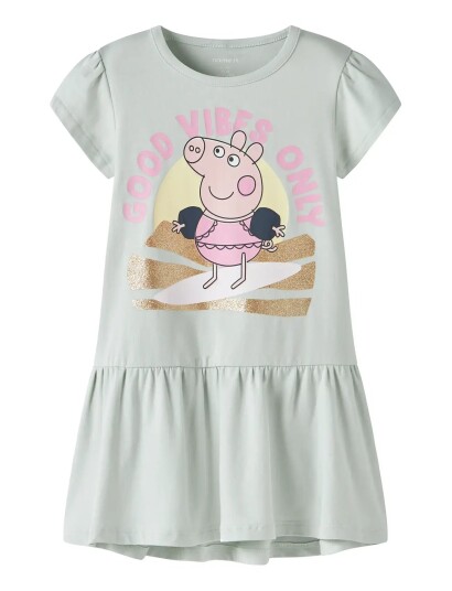 Name It Nmfarina Peppa Ss Dress Cplg Pink 110