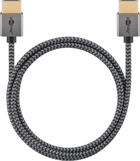 Goobay 75758 2 M Hdmi Type A Standard Hdmi Type A Standard 3D 48 Gbit/Sek Grå