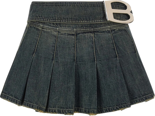 Balenciaga Dame Skjørt Blå M,
