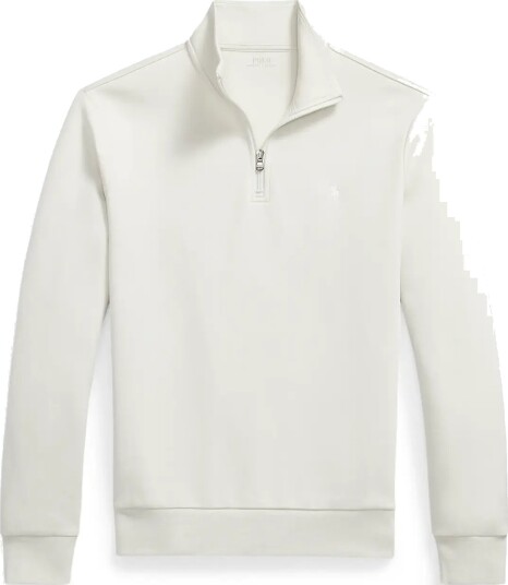 Polo Ralph Lauren Double Knit Quarter Zip Pullover Cream XL