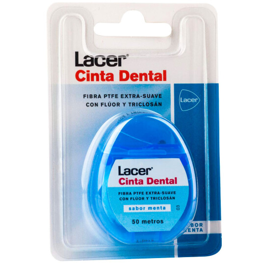 PTFE Tanntråd LACER Fluor & Triclosan 50 mtr. PTFE Tanntråd LACER Fluor & Triclosan 50 mtr.