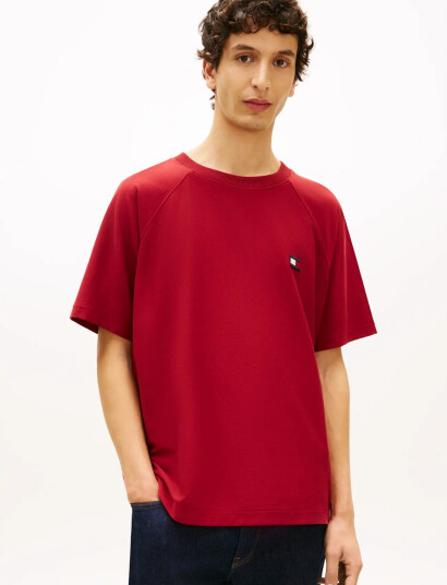 Tommy Hilfiger Tommy Flag Elevated Tee Red XL