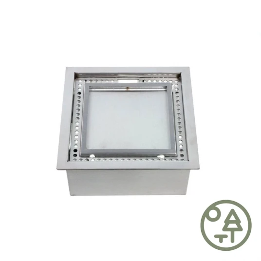 Scandiflames Utendors Firkantet Brenner 5l 45 Cm Stal