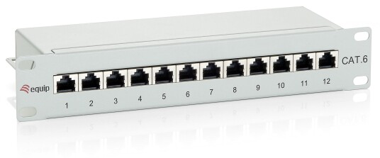 Equip 208014 Gigabit Ethernet 1000 Mbit/S Rj-45 Cat6 Cat6e Grå Stål
