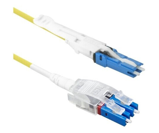 Act 0.5 Meters Singlemode 9/125 Os2 Polarity Twist Uniboot Duplex Fiber Patch Cable With Cs - Lc Connectors (Rl1100)