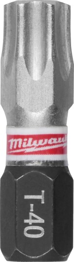 Milwaukee SHOCKWAVE T40 Torx Bits 25 mm, 3-pakk for Elektroverktøy