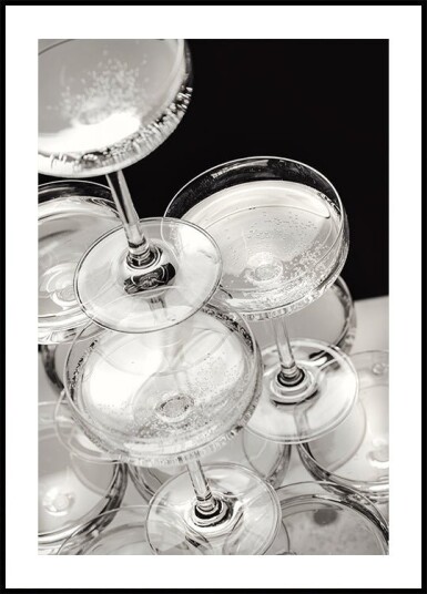 Champagne tower_5 Plakat Plakat / 30x40cm
