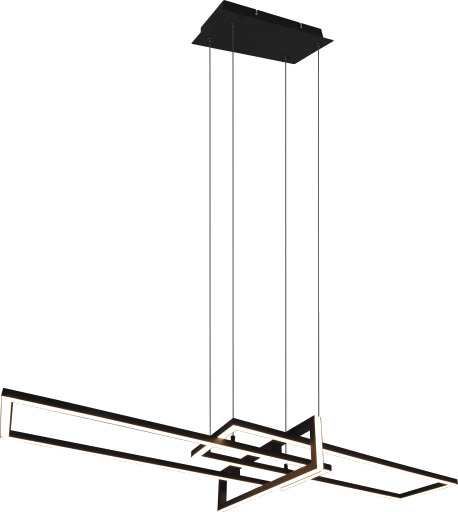 Trio Lighting Salinas LED taklampe matt svart - Matt svart