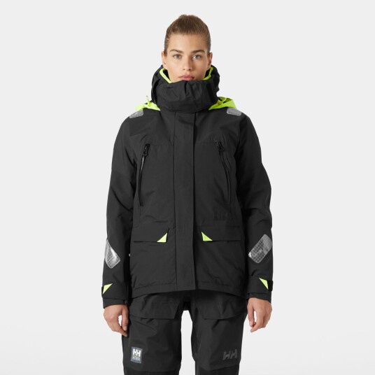 Helly Hansen Dame Skagen Offshore Seilerjakke Grå S